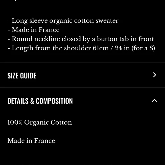 Sezane Alexis 100% Organic Cotton Blue and Cream Striped Jumper - Picture 5 of 5